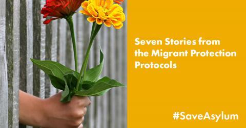 a child's holding a bouquet of flowers reaching through bars